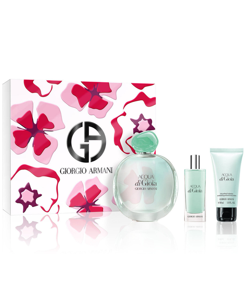 Acqua di gioia 3 pcs set: 3.4 eau de parfum spray + 0.5 eau de parfum spray + 1.6 body lotion
